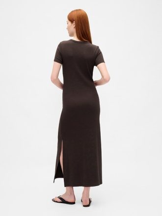 Rochie tricou maxi Modern Rib