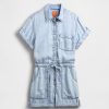 Romper din denim drapat GapStudio Romper din denim drapat GapStudio