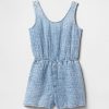 Romper pentru copii Crinkle Gauze Denim