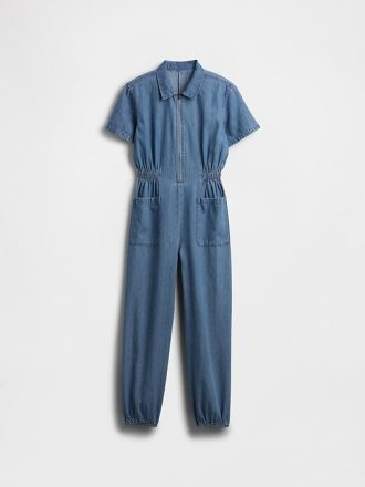 Salopetă Jogger Denim pentru copii Salopetă Jogger Denim pentru copii