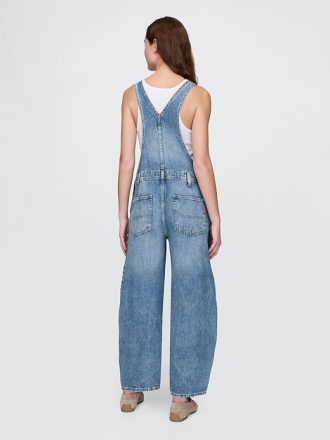 Salopetă UltraSoft din denim cu potcoavă