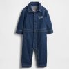 Salopete cu logo Bear Denim pentru copii Salopete cu logo Bear Denim pentru copii