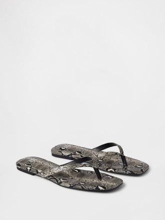 Sandale Flip Flop din piele vegană Sandale Flip Flop din piele vegană