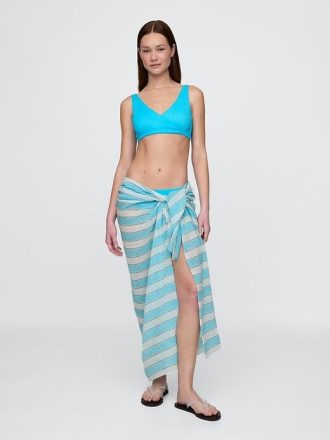Sarong cu dungi de in-bumbac Sarong cu dungi de in-bumbac