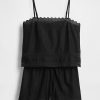 Set de camisole PJ cu dantelă