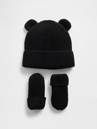 Set de căciuli și mănuși CashSoft Bear pentru bebeluși și copii mici