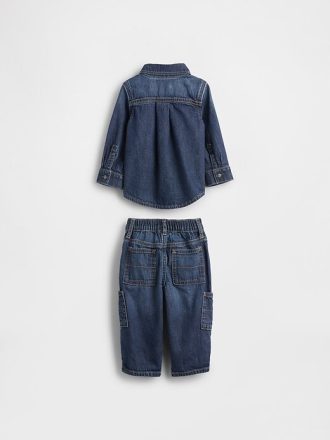 Set de ținute din denim pentru bebeluși
