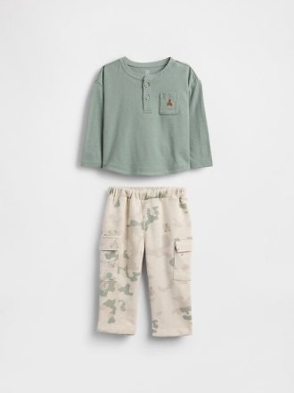 Set de ținute Henley pentru buzunar pentru bebeluși