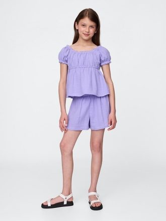 Set de ținute pentru copii Crinkle Tifon
