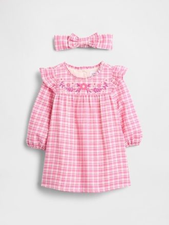 Set de rochii Gingham pentru bebeluși