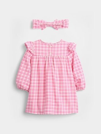 Set de rochii Gingham pentru bebeluși