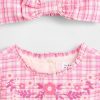 Set de rochii Gingham pentru bebeluși Set de rochii Gingham pentru bebeluși