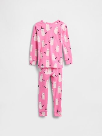 Set pijama de Halloween pentru bebeluși și copii mici din bumbac periat organic