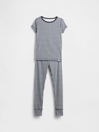 Set PJ din bumbac organic periat pentru copii