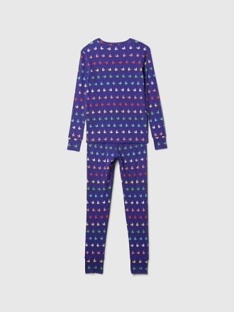 Set PJ din bumbac organic periat pentru copii