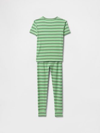 Set PJ din bumbac organic periat pentru copii Set PJ din bumbac organic periat pentru copii