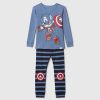 Set PJ din bumbac periat Marvel pentru bebeluși și copii mici Set PJ din bumbac periat Marvel pentru bebeluși și copii mici