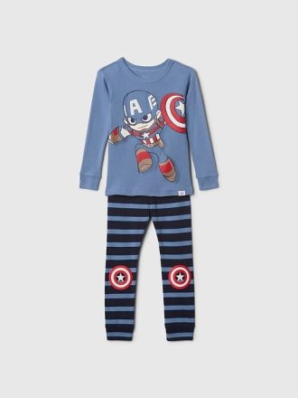 Set PJ din bumbac periat Marvel pentru bebeluși și copii mici