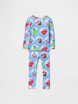 Set PJ din bumbac periat Marvel pentru bebeluși și copii mici