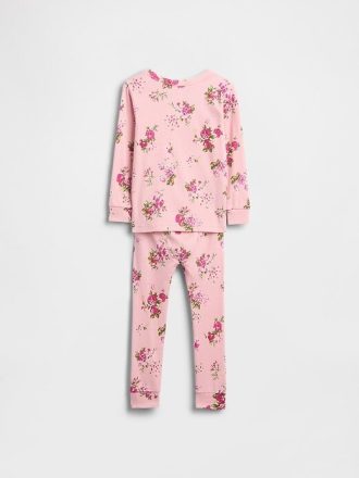 Set PJ din bumbac periat organic pentru bebeluși și copii mici