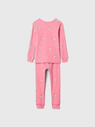 Set PJ din bumbac periat organic pentru bebeluși și copii mici
