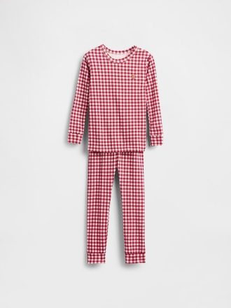 Set PJ din bumbac periat organic pentru bebeluși și copii mici