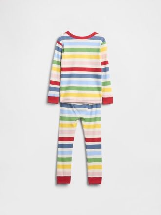 Set PJ din bumbac periat organic pentru bebeluși și copii mici Set PJ din bumbac periat organic pentru bebeluși și copii mici