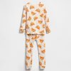 Set PJ din bumbac periat organic pentru bebeluși și copii mici Set PJ din bumbac periat organic pentru bebeluși și copii mici