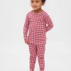Set PJ din bumbac periat organic pentru bebeluși și copii mici Set PJ din bumbac periat organic pentru bebeluși și copii mici