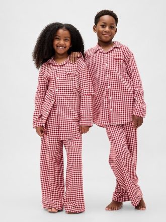 Set PJ din flanel reciclat pentru copii Set PJ din flanel reciclat pentru copii