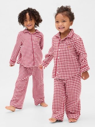 Set PJ flanel reciclat pentru bebeluși și copii mici Set PJ flanel reciclat pentru bebeluși și copii mici