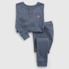 Set PJ Heather Henley din bumbac organic pentru bebeluși și copii mici Set PJ Heather Henley din bumbac organic pentru bebeluși și copii mici