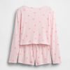 Set scurt PJ Pointelle reciclat pentru copii Set scurt PJ Pointelle reciclat pentru copii