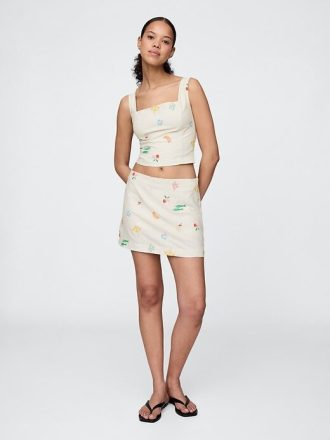 Short mini din amestec de in Short mini din amestec de in