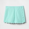 Short pentru copii din in-bumbac festonat Short pentru copii din in-bumbac festonat