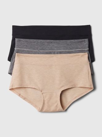 Shorty Breathe cu talie joasă (pachet de 3)