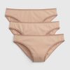 Slip de bikini din bumbac elastic organic (pachet de 3)