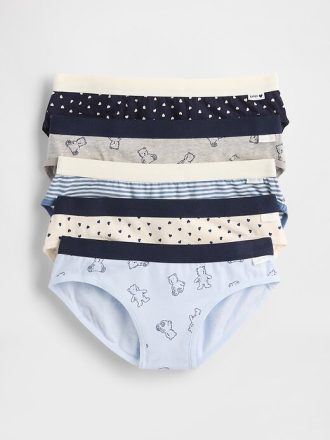 Slip de bikini din bumbac elastic pentru copii (pachet de 5)