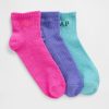 Sosete Kids Gap Logo Quarter Crew (pachet de 3)