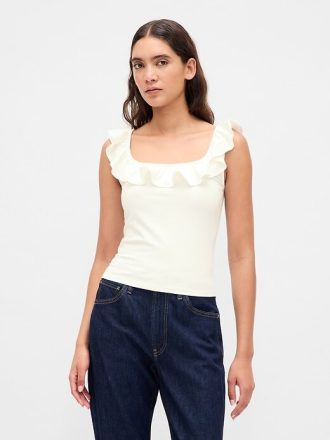 Tank Top cu Volane Modern