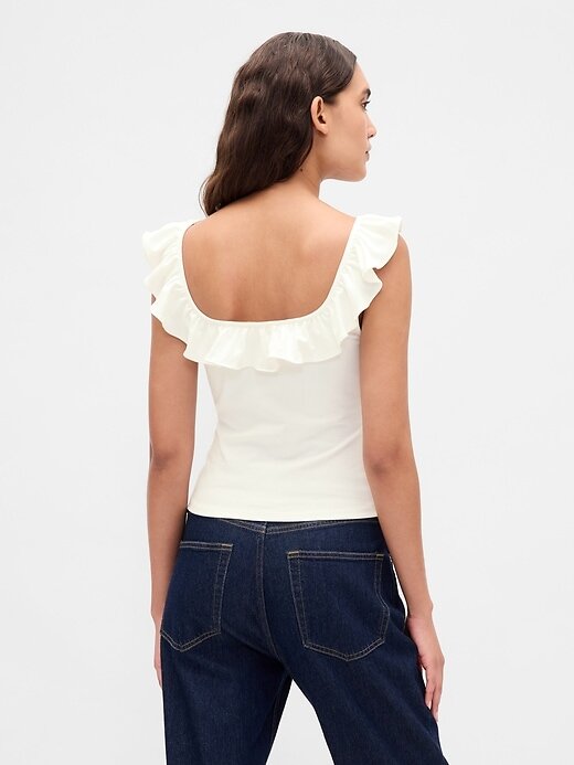 Tank Top cu Volane Modern Tank Top cu Volane Modern