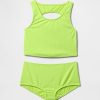 Tankini de înot pentru copii decupat în două piese