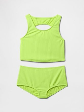 Tankini de înot pentru copii decupat în două piese