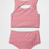 Tankini de înot pentru copii decupat în două piese