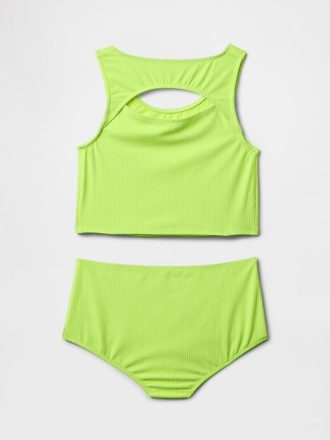 Tankini de înot pentru copii decupat în două piese
