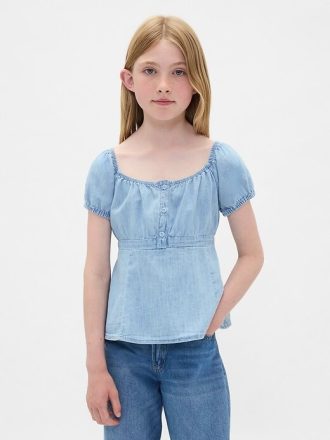 Top Babydoll Denim pentru copii