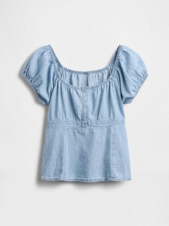 Top Babydoll Denim pentru copii