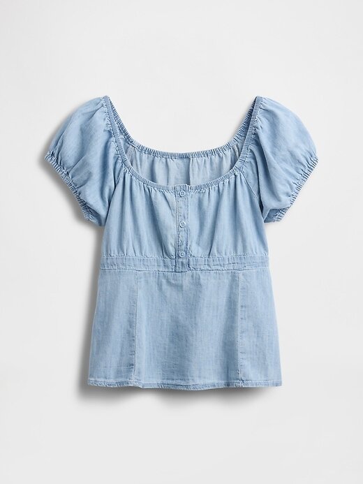 Top Babydoll Denim pentru copii Top Babydoll Denim pentru copii