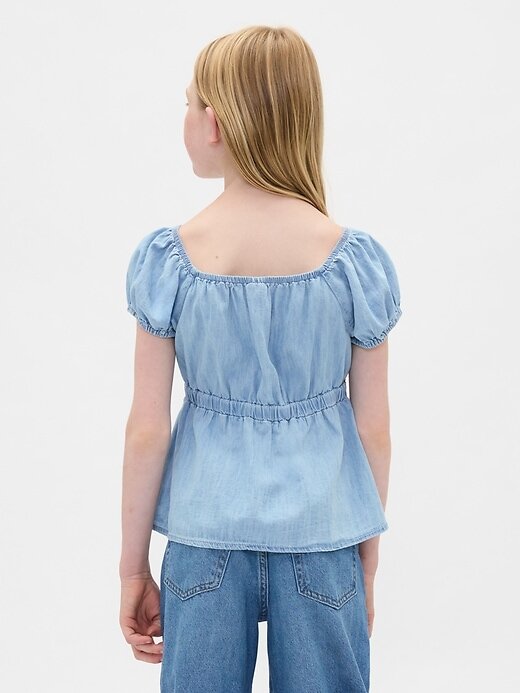 Top Babydoll Denim pentru copii Top Babydoll Denim pentru copii