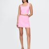 Top crop festonat din amestec de in Top crop festonat din amestec de in
